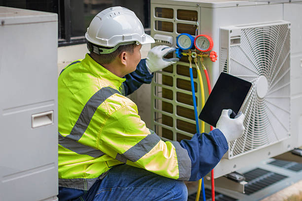 Professional Air Duct Cleaning technician working in Wyoming, MN